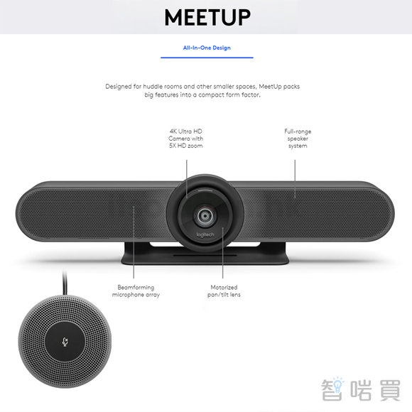 Logitech Meetup with Expansion Mic - ChiarmBuy
